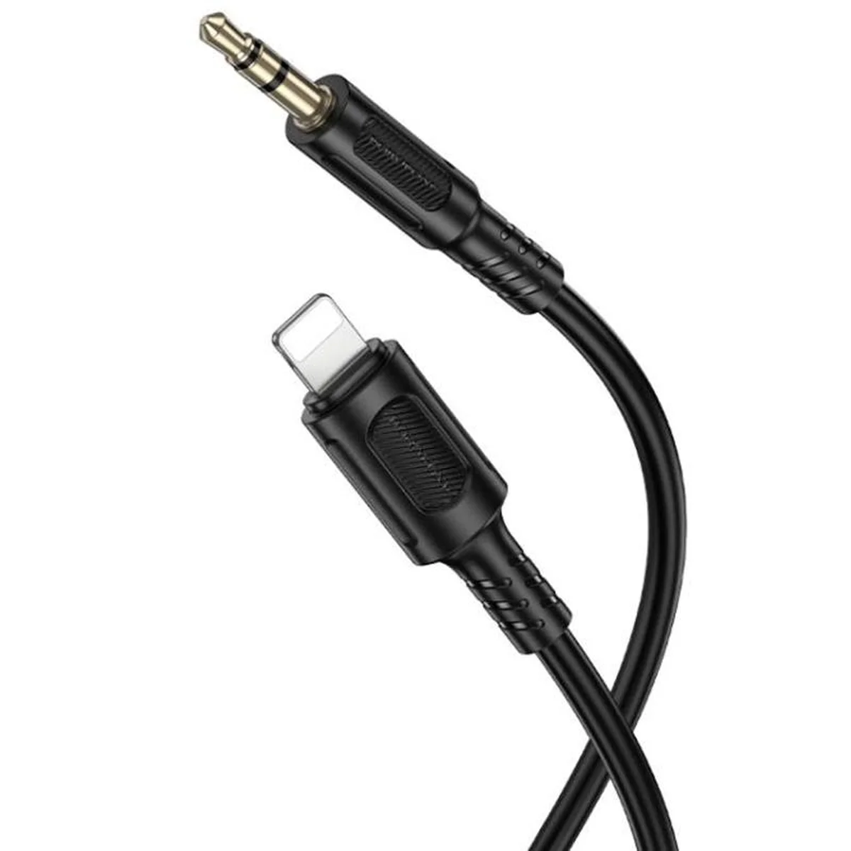 Аудио кабель Aux Borofone BL25A Nice (Lightning to AUX 3.5mm) (1m) Black