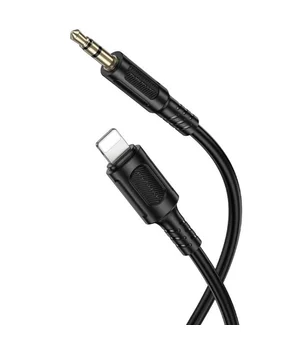 Аудио кабель Aux Borofone BL25A Nice (Lightning to AUX 3.5mm) (1m) Black