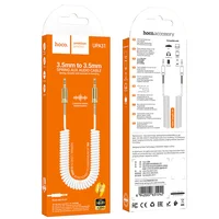 Аудіо кабель Aux Hoco UPA31 Cindy spring (3m) White