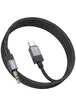 Аудио кабель Aux Hoco UPA32B Clever digital (Type-C to AUX 3.5mm) (1m) Black