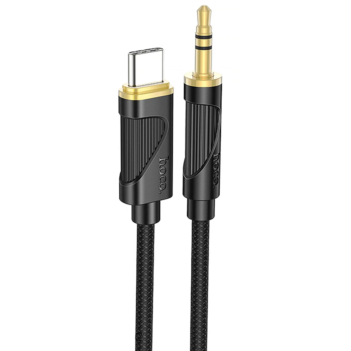 Аудио кабель Aux Hoco UPA30 Friend (Type-C to AUX 3.5mm) (1m) Black