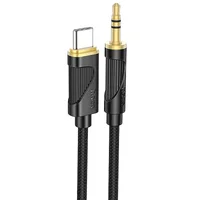 Аудио кабель Aux Hoco UPA30 Friend (Type-C to AUX 3.5mm) (1m) Black