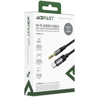 Аудио кабель Aux Acefast J11 (Type-C to AUX 3.5mm plug) (1m) Black