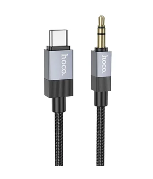 Аудіо кабель Aux Hoco UPA32B Clever digital (Type-C to AUX 3.5mm) (1m) Black