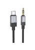 Аудио кабель Aux Hoco UPA32B Clever digital (Type-C to AUX 3.5mm) (1m) Black