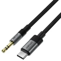 Аудио кабель Aux Acefast J11 (Type-C to AUX 3.5mm plug) (1m) Black