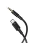 Аудіо кабель Aux Borofone BL25B Nice (Type-C to AUX 3.5mm) (1m) Black