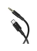 Аудіо кабель Aux Borofone BL25B Nice (Type-C to AUX 3.5mm) (1m) Black