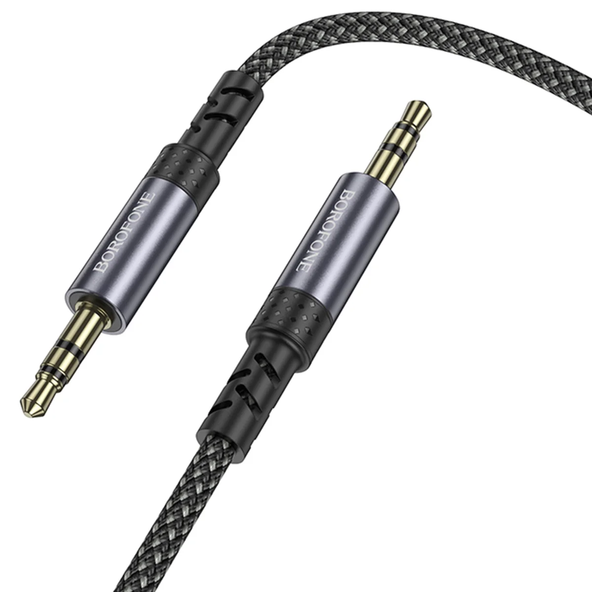 Аудио кабель Aux Borofone BL24 Graceful (1m) Metal grey