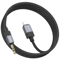 Аудио кабель Aux Hoco UPA32A Clever digital (Lightning to AUX 3.5mm) (1m) Black