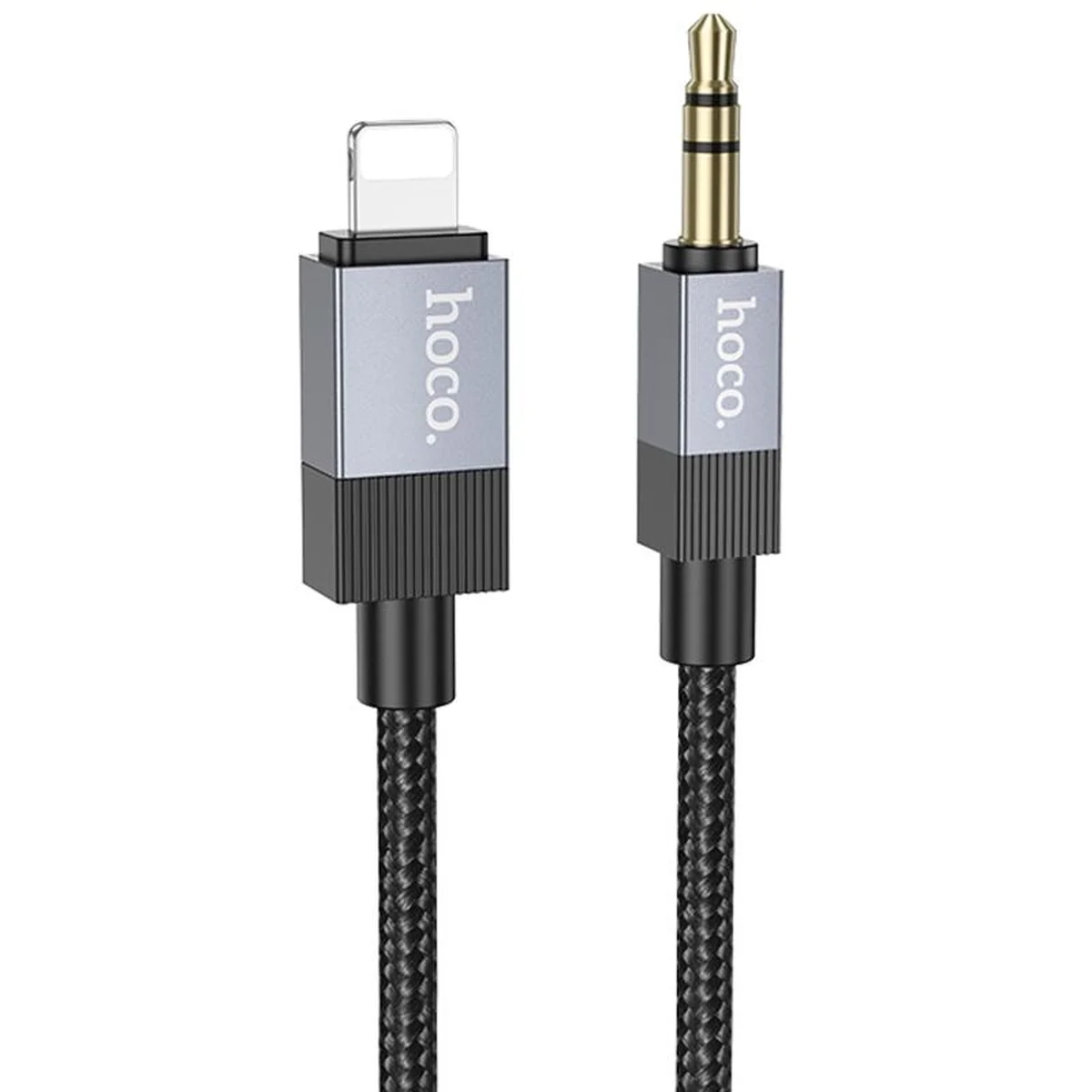 Аудио кабель Aux Hoco UPA32A Clever digital (Lightning to AUX 3.5mm) (1m) Black