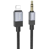 Аудио кабель Aux Hoco UPA32A Clever digital (Lightning to AUX 3.5mm) (1m) Black