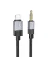 Аудио кабель Aux Hoco UPA32A Clever digital (Lightning to AUX 3.5mm) (1m) Black
