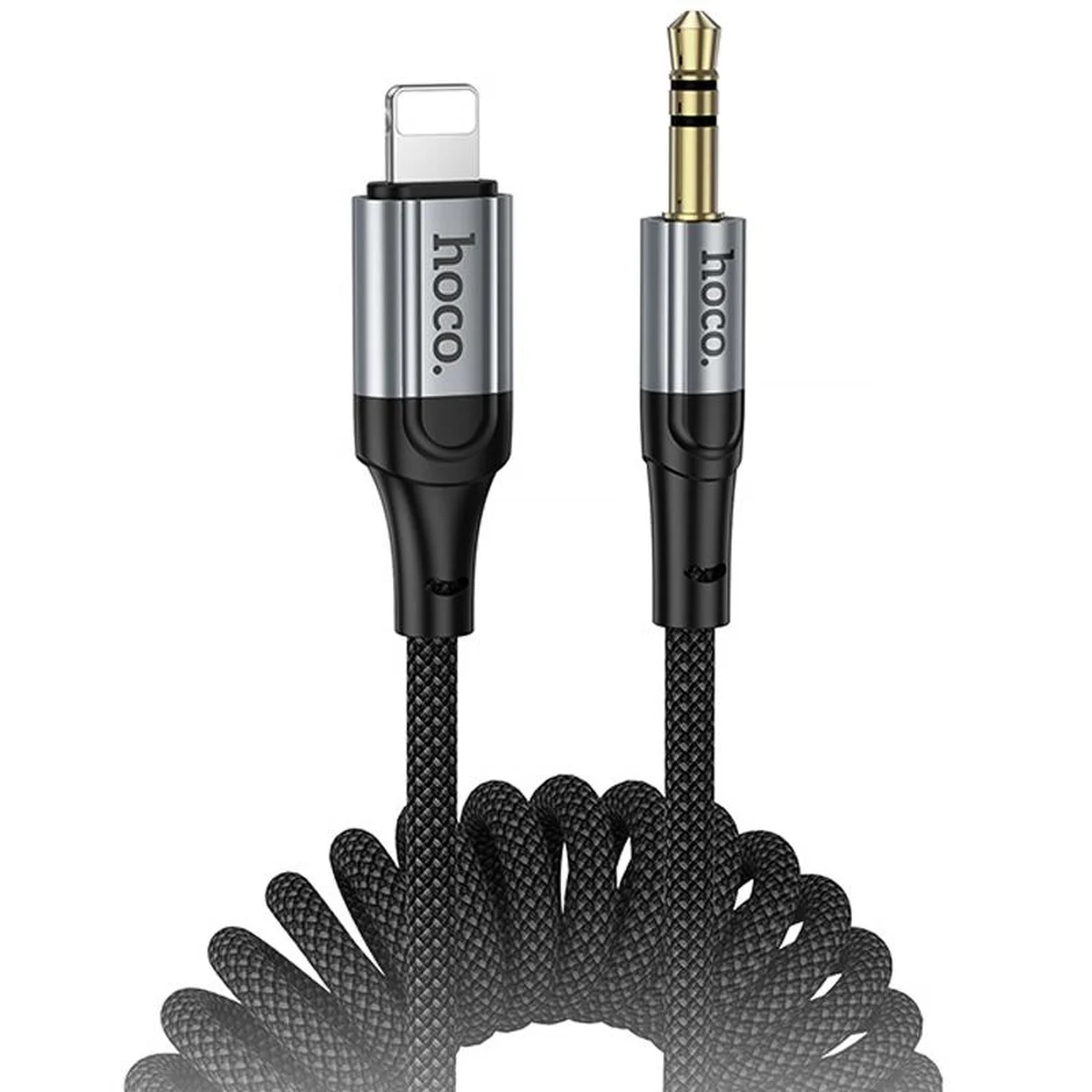 Аудио кабель Aux Hoco UPA33A Nuevo (Lightning to AUX 3.5mm) (1.5m) Black
