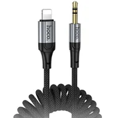 Аудио кабель Aux Hoco UPA33A Nuevo (Lightning to AUX 3.5mm) (1.5m) Black