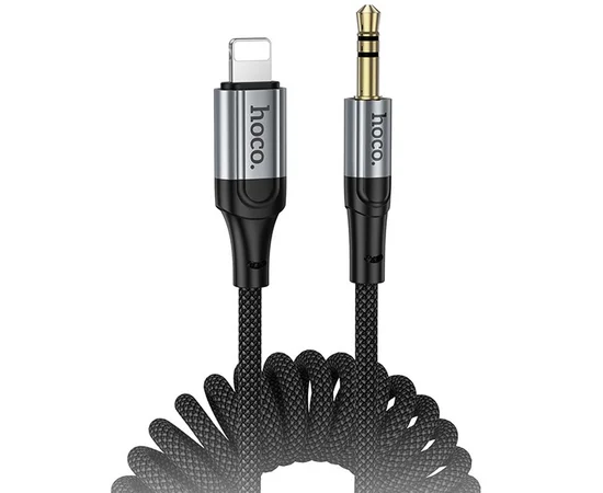 Аудио кабель Aux Hoco UPA33A Nuevo (Lightning to AUX 3.5mm) (1.5m) Black