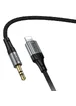 Аудио кабель Aux Hoco UPA33A Nuevo (Lightning to AUX 3.5mm) (1.5m) Black