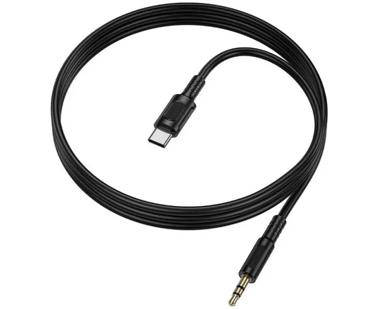 Аудіо кабель Aux Borofone BL25B Nice (Type-C to AUX 3.5mm) (1m) Black