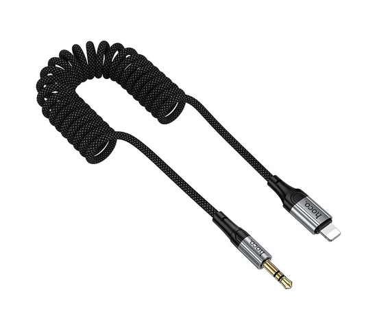 Аудио кабель Aux Hoco UPA33A Nuevo (Lightning to AUX 3.5mm) (1.5m) Black