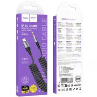 Аудио кабель Aux Hoco UPA33A Nuevo (Lightning to AUX 3.5mm) (1.5m) Black