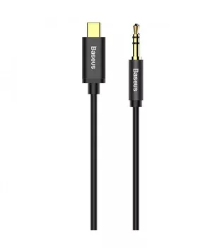 Аудио кабель Aux Baseus Yiven Type-C Male to 3.5mm Male M01 (1m) (CAM01-01) Black