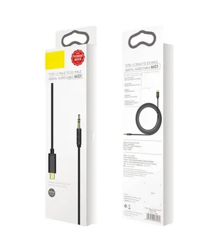Аудио кабель Aux Baseus Yiven Type-C Male to 3.5mm Male M01 (1m) (CAM01-01) Black
