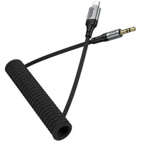 Аудио кабель Aux Hoco UPA33A Nuevo (Lightning to AUX 3.5mm) (1.5m) Black