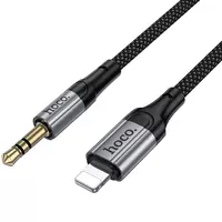 Аудио кабель Aux Hoco UPA33A Nuevo (Lightning to AUX 3.5mm) (1.5m) Black