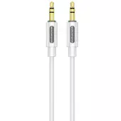Аудіо кабель Aux Borofone BL20 True sound silicone (1m) White