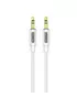 Аудио кабель Aux Borofone BL20 True sound silicone (1m) White