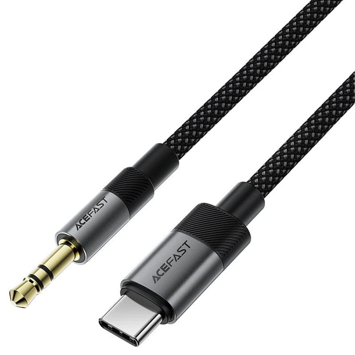 Аудіо кабель Aux Acefast J11 (Type-C to AUX 3.5mm plug) (1m) Black