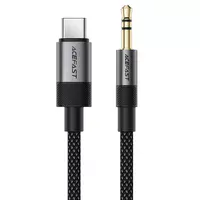 Аудіо кабель Aux Acefast J11 (Type-C to AUX 3.5mm plug) (1m) Black