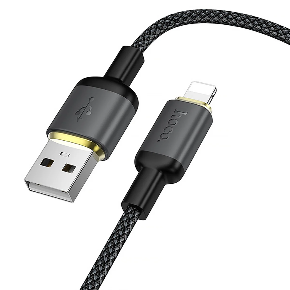 Дата кабель Hoco X128 Benefit USB to Lightning 12W (1m) Black