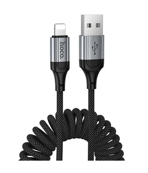 Дата кабель Hoco X121 Nuevo USB to Lightning 2.4A (1.5m) Black
