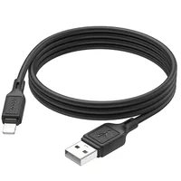 Дата кабель Hoco X90 Cool silicone USB to Lightning (1m) Black