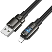 Дата кабель Hoco U143 Joy USB to Lightning 2.4A (1.2m) Black