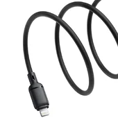 Дата кабель Baseus Silky Series OS Fast Charging USB to Lightning 2.4A (1m) (P1037770) Cluster Black
