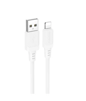 Дата кабель Borofone BX115 Lotto USB to Lightning 2.4A (1m) White