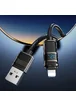Дата кабель Hoco U137 Line with display USB to Lightning 2.4A/12W (1.2m) Black