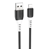 Дата кабель Hoco X82 Silicone USB to Lightning 2.4A (1m) Black