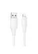 Дата кабель Hoco X124 Bien silicone USB to Lightning 2.4A (1m) White