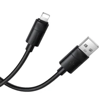 Дата кабель Borofone BX123 Leya USB to Lightning 12W (1m) Black