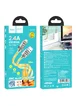 Дата кабель Hoco U113 Solid 2.4A USB to Lightning (1m) Gold