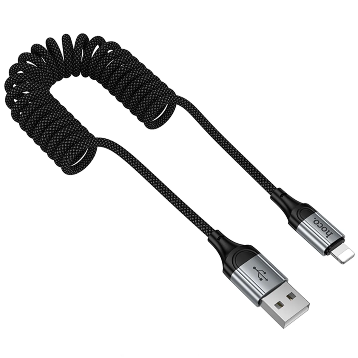 Дата кабель Hoco X121 Nuevo USB to Lightning 2.4A (1.5m) Black