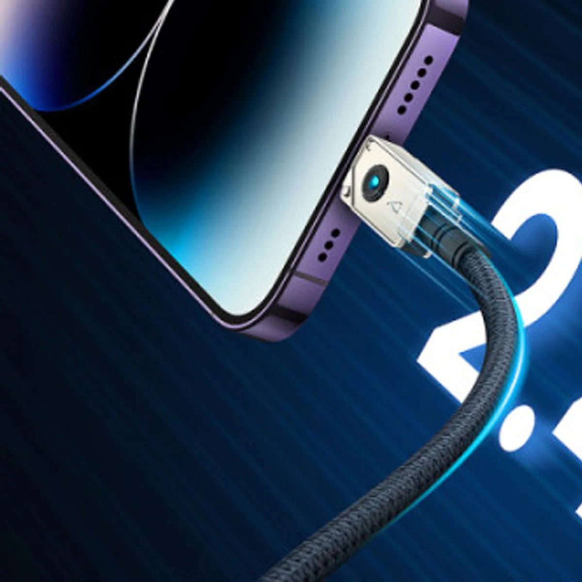 Дата кабель Baseus Unbreakable Series Fast Charging USB to Lightning 2.4A 1m (P10355802111-0) Stellar White