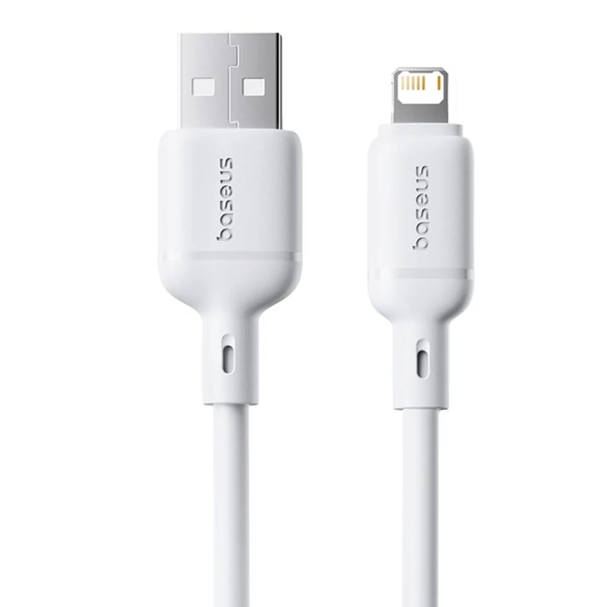 Дата кабель Baseus Silky Series OS Fast Charging USB to Lightning 2.4A (2m) (P1037770) Moon White