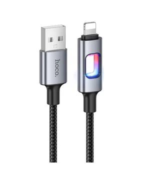 Дата кабель Hoco U144 New USB to Lightning 2.4A (1.2m) Black
