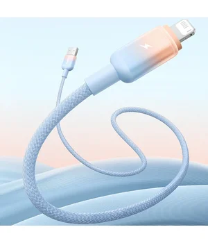 Дата кабель Baseus Discolor Series Fast Charging USB to Lightning 2.4A (1m) (P10374900) Galaxy Blue
