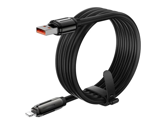 Дата кабель Hoco U136 Prize USB to Lightning 2.4A (1.2m) Black