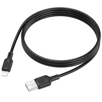 Дата кабель Borofone BX113 Lenny USB to Lightning 2.4A (1m) Black